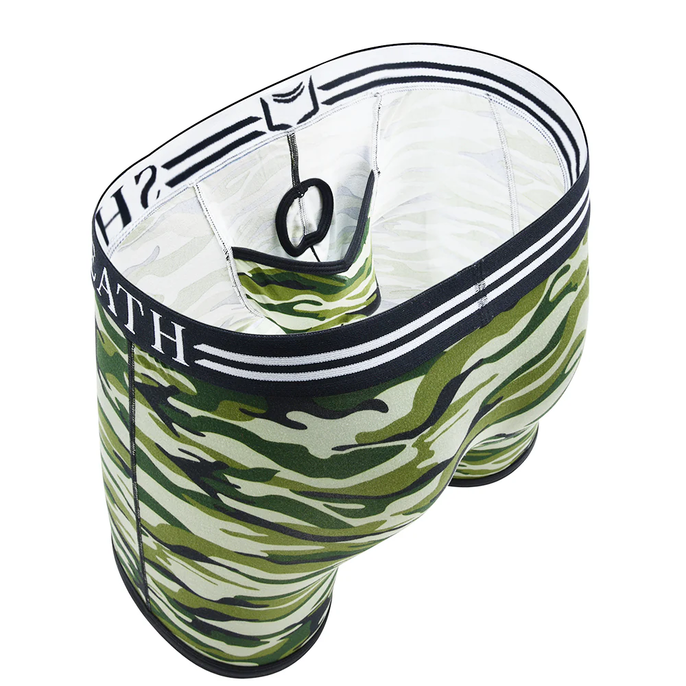 SHEATH 2.1 Polyester Camo Men's Pouch Trunk 3" - Image 12