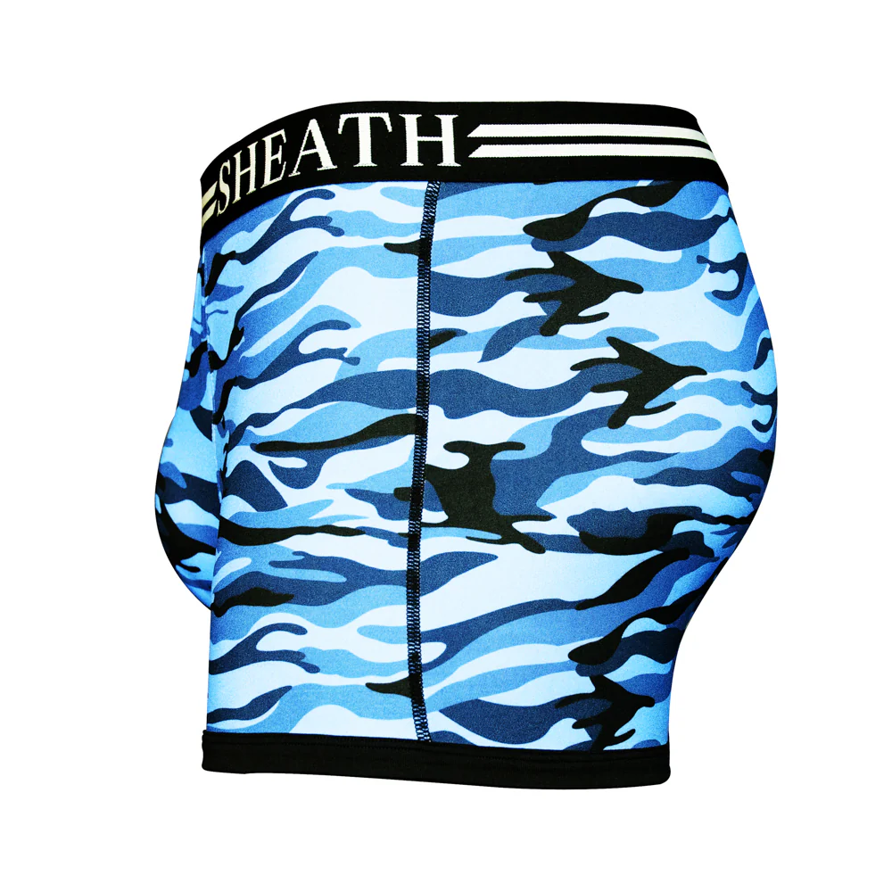 SHEATH 2.1 Polyester Camo Men's Pouch Trunk 3" - Image 17