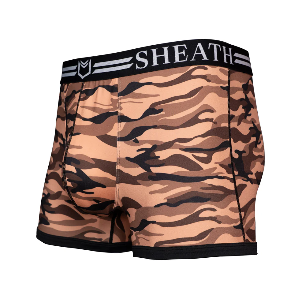 SHEATH 2.1 Polyester Camo Men's Pouch Trunk 3" - Image 22