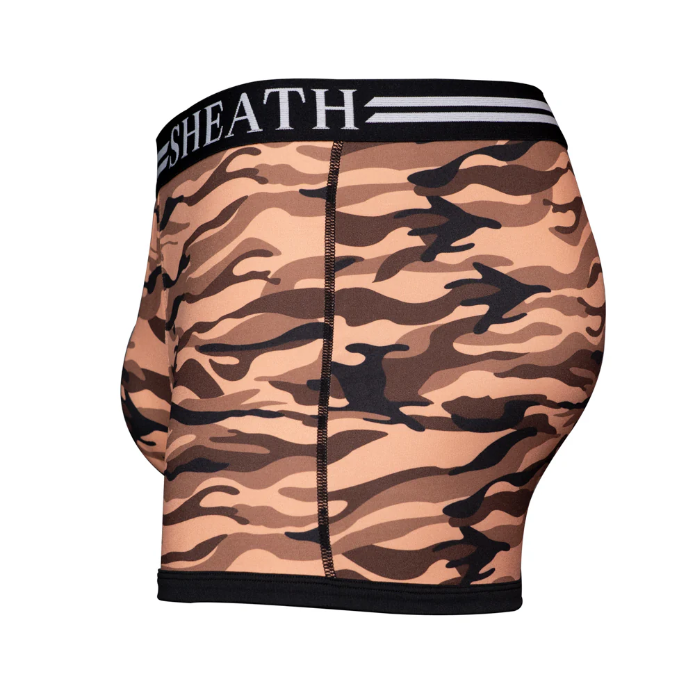 SHEATH 2.1 Polyester Camo Men's Pouch Trunk 3" - Image 23