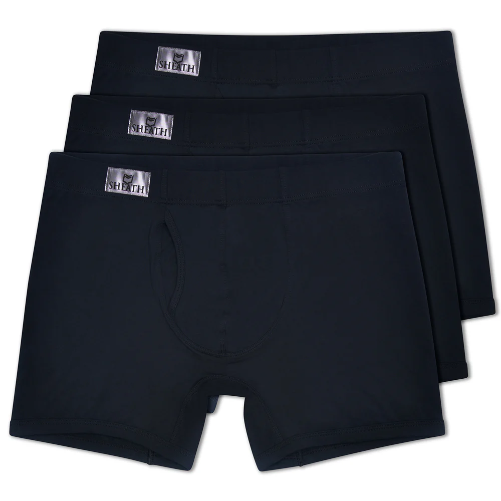 SHEATH 3.21 Modal Men's Pouch Boxer Brief 5" (3 Pack)
