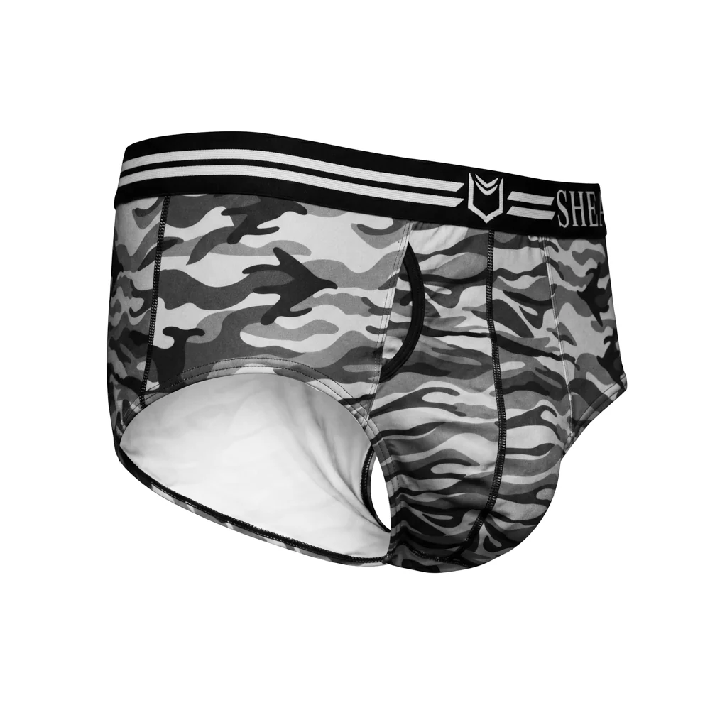 SHEATH Polyester Camo Men's Pouch American Brief - Image 21