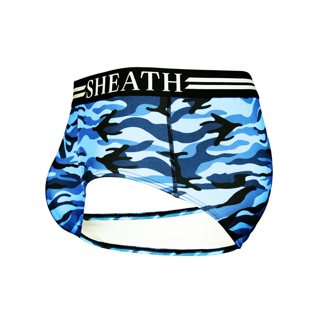 SHEATH Polyester Camo Men's Pouch American Brief - Image 5