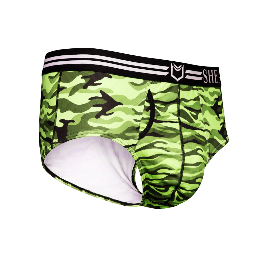 SHEATH Polyester Camo Men's Pouch American Brief - Image 9